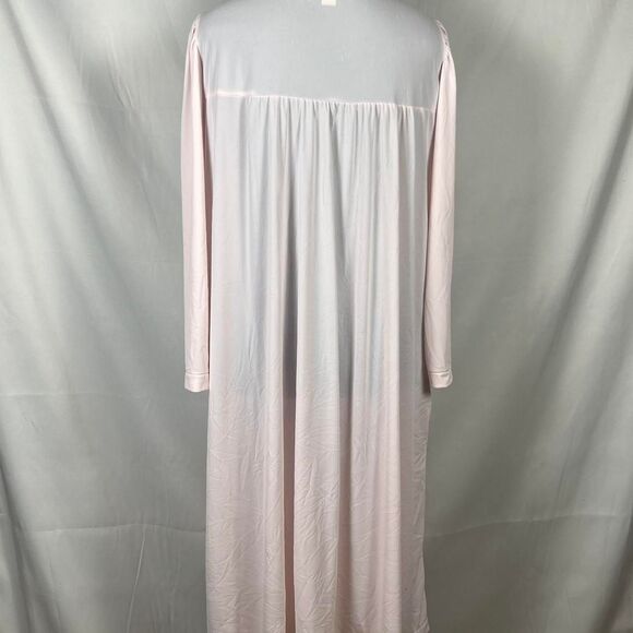 Vintage Miss Elaine Classics Pink Embroidered Nightgown (Size XL) - Picture 6 of 8